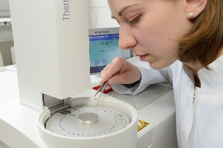 DSC analysis of plastics samples