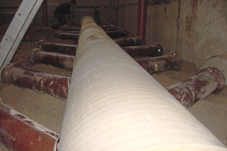 Laterals all lined up: Test layout at the IKT large-scale facility